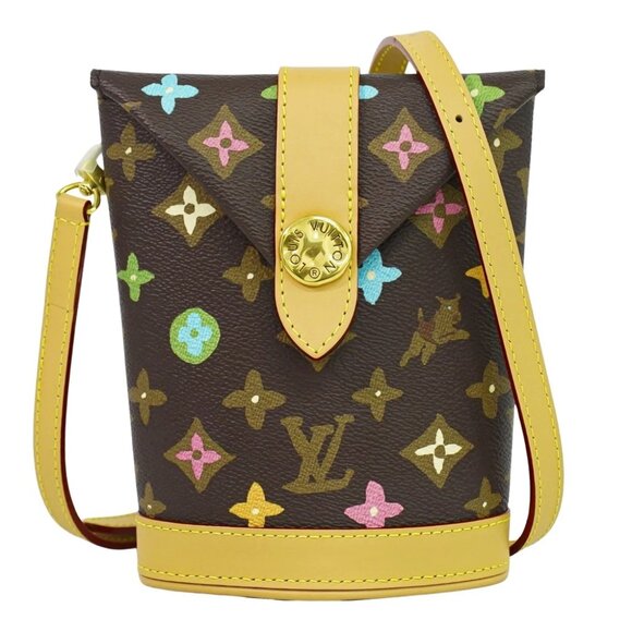 Louis Vuitton Envelope Pouch M83344 Monogram Craggy Canvas Shoulder Bag Brown - Picture 1 of 10